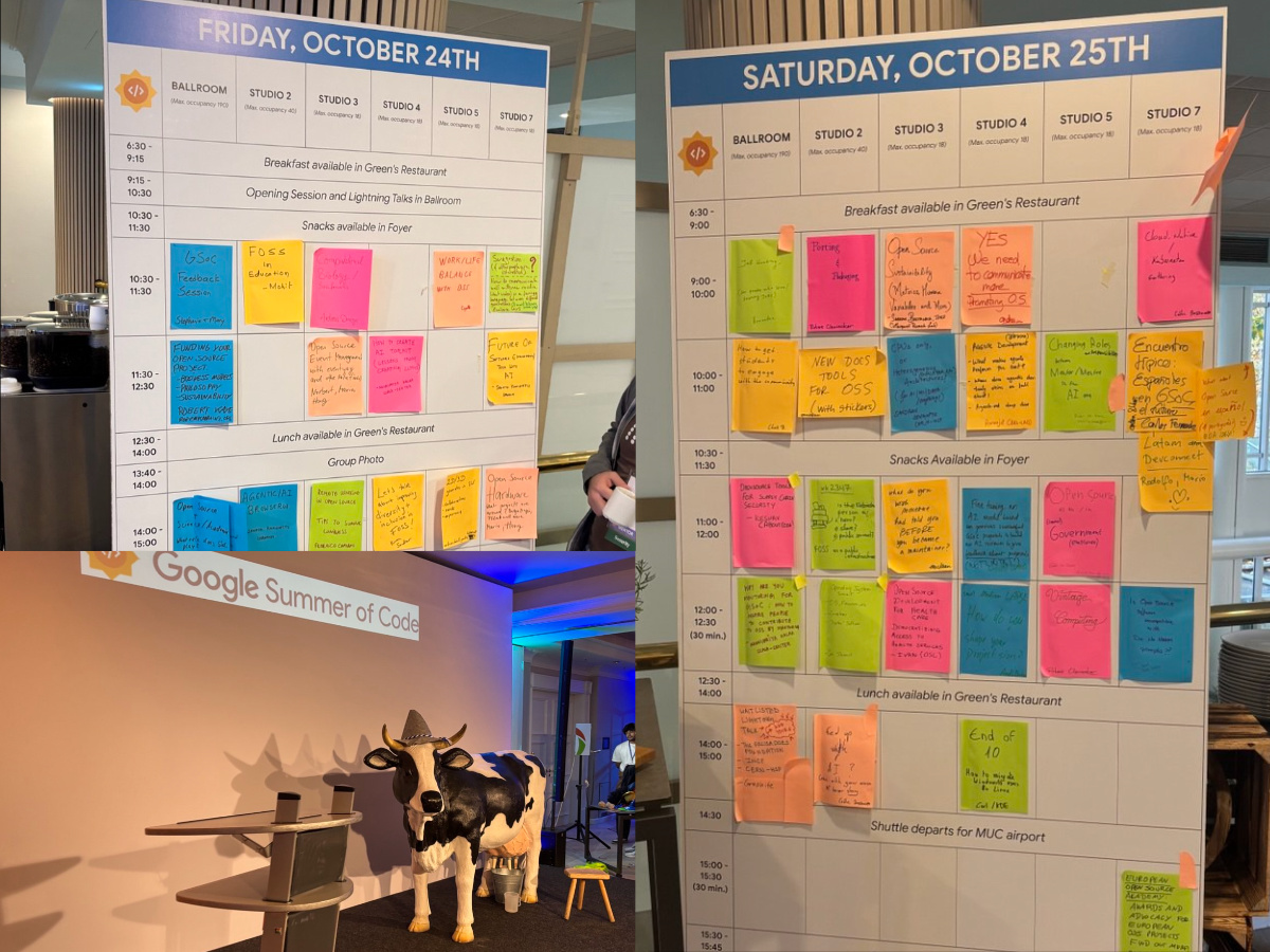 gsoc mentor summit schedule